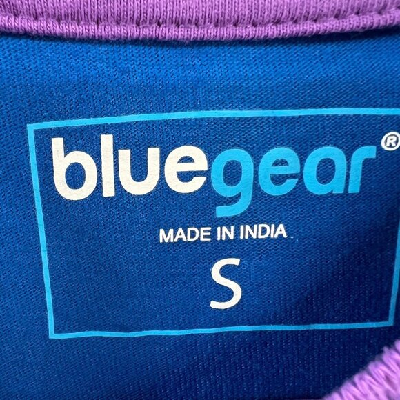 Blue Gear Mens Shirt Small Blue Purple‎ Blue 100% Cotton Colorblock Short Sleeve - Picture 3 of 10